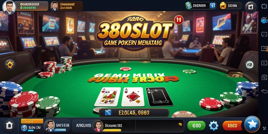 Tampilan gameplay seru dari aplikasi Poker 380SLOT.