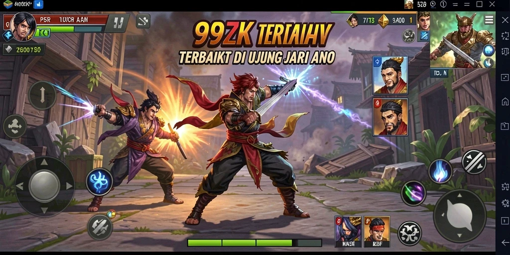 Gambar screenshot utama 99ZK menampilkan aksi pertarungan yang mendebarkan.