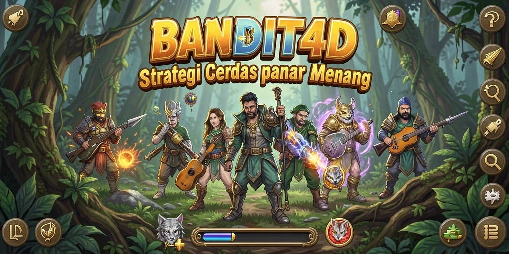 Skrinsut BANDIT4D menampilkan aksi strategi mendebarkan.