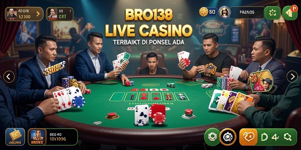 Tampilan gameplay Live Casino yang menegangkan dan interaktif.