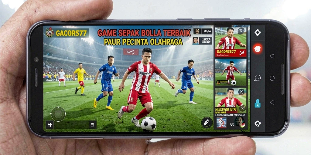 Tangkapan layar utama GACOR577 yang menunjukkan aksi seru di lapangan sepak bola.