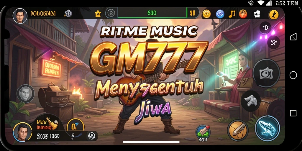 Tampilan gameplay GM777 yang penuh warna dan interaktif.
