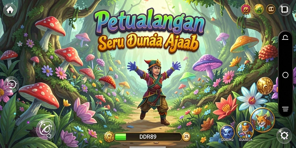 Tampilan gameplay menegangkan di dunia petualangan IDR89.