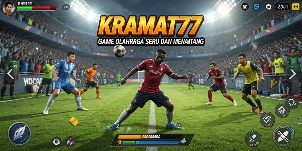 Screenshot gameplay KRAMAT77 menunjukkan keseruan bermain olahraga.