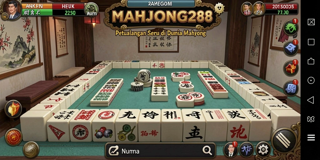 Gameplay petualangan seru di MAHJONG288 dengan teka-teki Mahjong menantang.