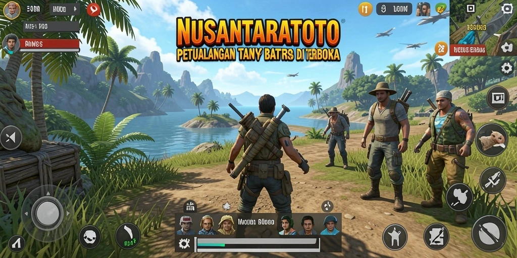 Screenshot gameplay NUSANTARATOTO yang menunjukkan eksplorasi dunia terbuka.