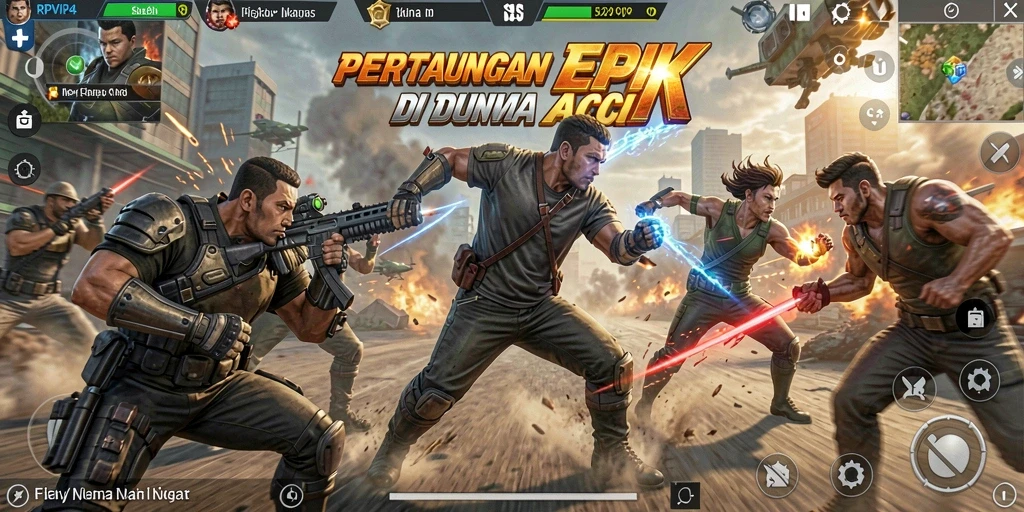 Tampilan gameplay RPVIP4 yang penuh aksi dan mendebarkan.