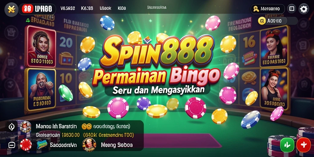 Tampilan gameplay Bingo yang menarik di SPIN88.