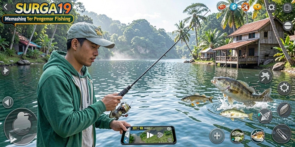 Tangkapan ikan yang menakjubkan dalam gameplay SURGA19.