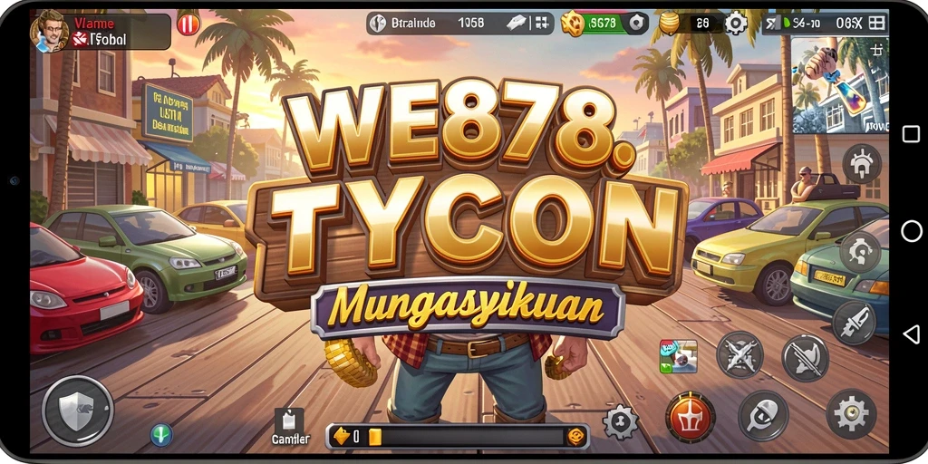 Tampilan screenshot WE878 menampilkan pengalaman seru gameplay Tycoon.